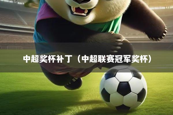 中超奖杯补丁(中超联赛冠军奖杯)